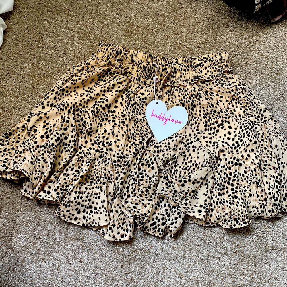 Leopard print skirt